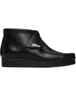 Clarks Wallabee Desert Boots - Black