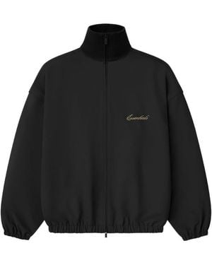 Fear Of God Logo Stand Collar Jacket - Black