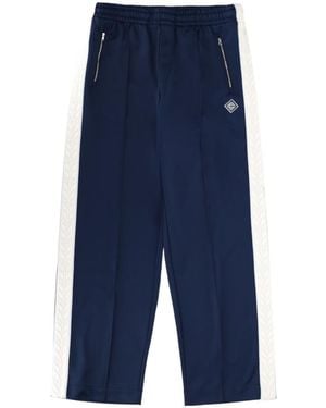 CASABLANCA Wide Leg Track Trousers - Blue