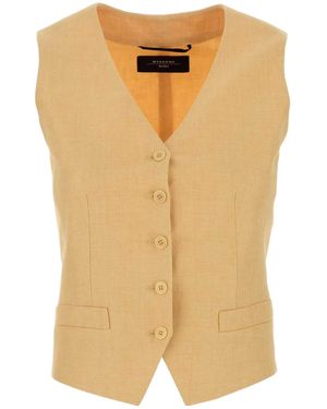 Weekend by Maxmara Pace Buttoned Gilet - Natural