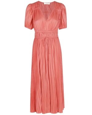 Ulla Johnson Audra Midi Dress - Red