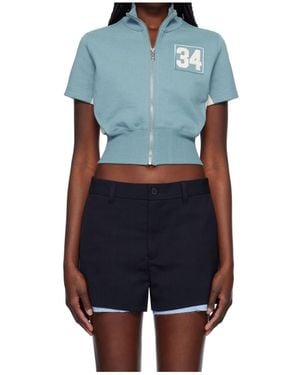 Ambush French Loop Braided Casual Jacket - Blue