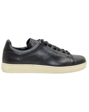Tom Ford Lace-Up Low Sneakers - Black