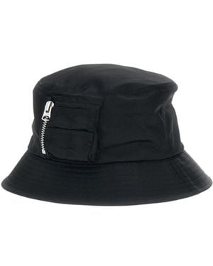 Sacai Zipper-Detail Bucket Hat - Black