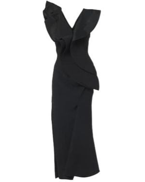 Maticevski Revive Wave Crêpe Gown - Black