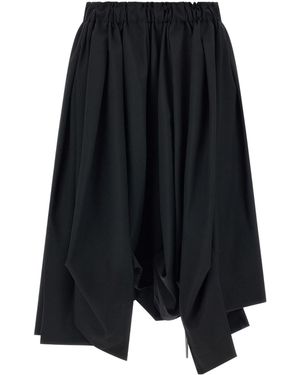 Comme des Garçons Asymmetric Paneled Shorts - Black