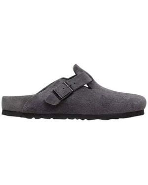 Birkenstock Boston Suede Sandals - Brown