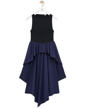 Loewe Tiered Asymmetric Dress - Blue