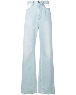 Maison Margiela High-Waisted Wide-Leg Jeans - Blue