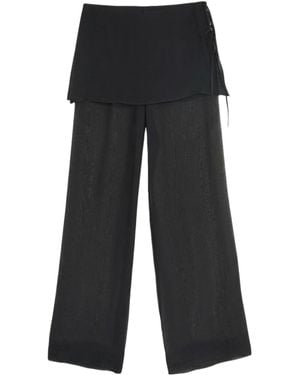 Paloma Wool Multi-Layered Casual Pants - Black