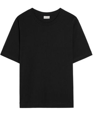 Dries Van Noten Heydu Cotton T-Shirt - Black