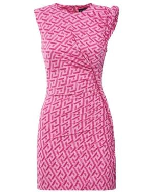 Versace Logo Mini Dress - Pink