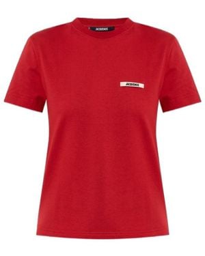 Jacquemus The Gros Grain Crewneck T-Shirt - Red