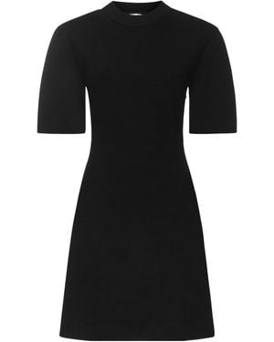 McQueen Logo Print Mini Dress - Green