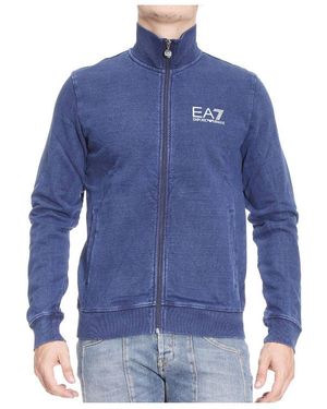 EA7 Logo Details Casual Jacket - Blue
