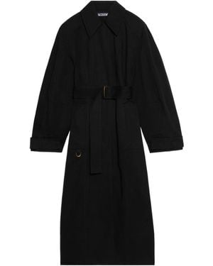 ジャケット JACQUEMUS 241CO051 1534 990 Coats Black Trench Jacquemus Black Les Classiques 'le Trench Bari' Trench Coat
