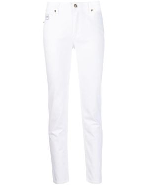 Versace Jeans Couture Logo-Patch Skinny Jeans - White