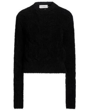 Sportmax Solid Long Sleeve Knit Top - Black