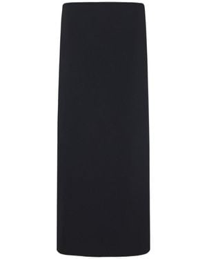 The Row Alania Plain Skirt - Black