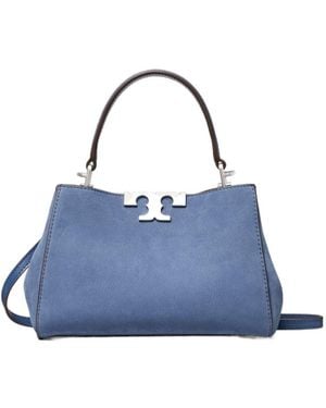 Tory Burch Eleanor Nubuck Mini Satchel - Blue