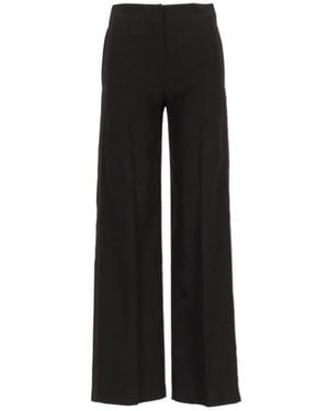 forte_forte Pois Jacquard Wide-Leg Trousers - Black
