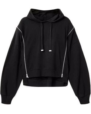 AllSaints Ciara Zip Detail Hoodie - Black
