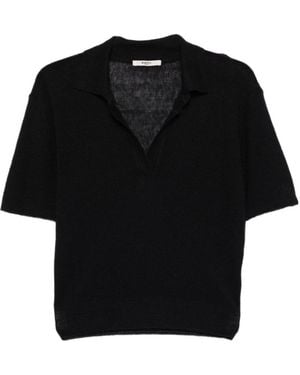 Barena Short-Sleeved Knitted Shirt - Black