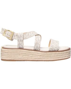 MICHAEL Michael Kors Lynn Straw Sandals - Natural