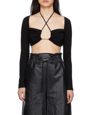 Rosetta Getty Long-Sleeved Blouse - Black