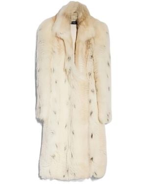 Gucci Long Hair Shearling Coat - Black