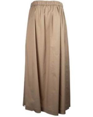 Peserico Gathered Midi Skirt - Brown