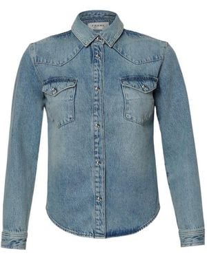 FRAME Fitted Heritage Shirt - Blue