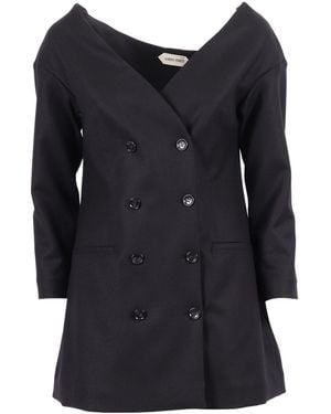 Alberta Ferretti Off-The-Shoulder Jacket - Black