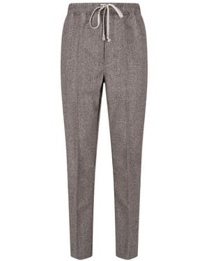 Rick Owens Drawstring Slim-Leg Trousers - Grey
