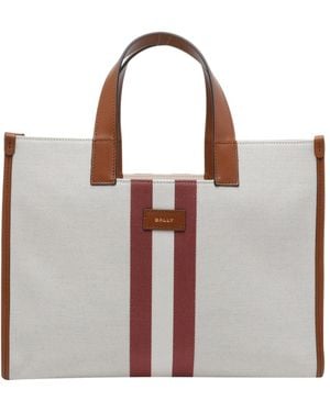 Bally Stripe Easy Tote Bag - Brown