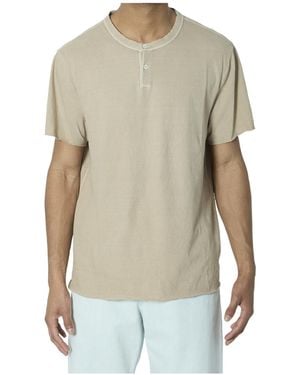 James Perse Slub Henley T-Shirt - Multicolour