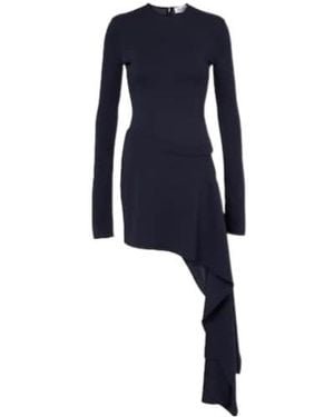 The Attico Form-Fitting Long-Sleeve Dress - Blue
