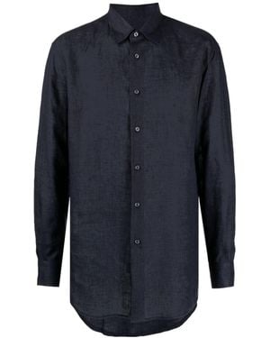 Brioni Button-Down Fitted Shirt - Blue