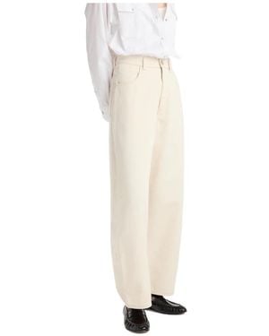 Rohe Berber Wide-Leg Cropped Jeans - White