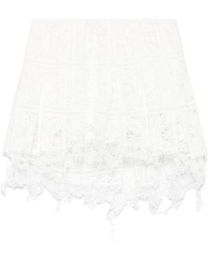 Loewe Pleated Mini Skirt - White