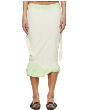 OTTOLINGER Knotted Pencil Midi Skirt - Green