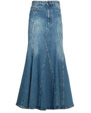 Burberry Simple Denim Skirt - Blue