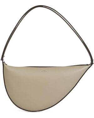 TOTEME Scooped Sling Leather Shoulder Bag - Metallic