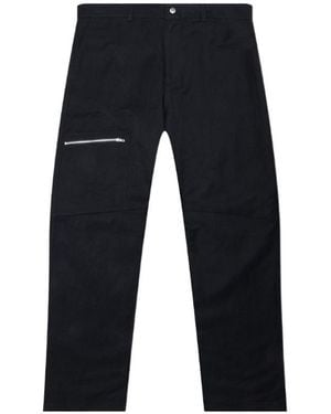 Represent Zip-Pocket Curved-Leg Trousers - Blue