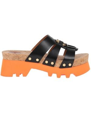Chloé Metallic Leather Sandals - Black