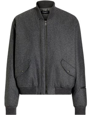 Dolce & Gabbana Long-Sleeve Casual Jacket - Gray