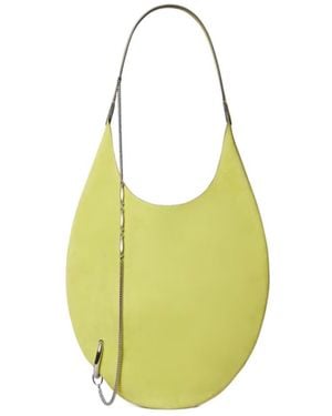 Tory Burch Pierced Soft Suede Bag - Yellow