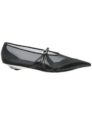 Mugler Fang Ballet Flats - Black