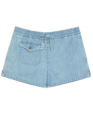 Valentino Denim Shorts - Blue