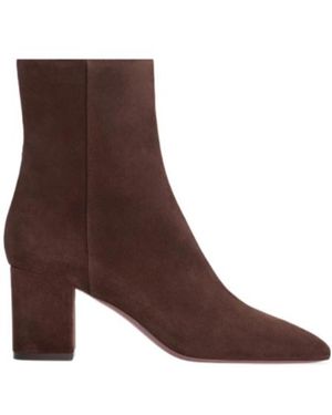 Paris Texas Zippered Ankle Boots - Brown